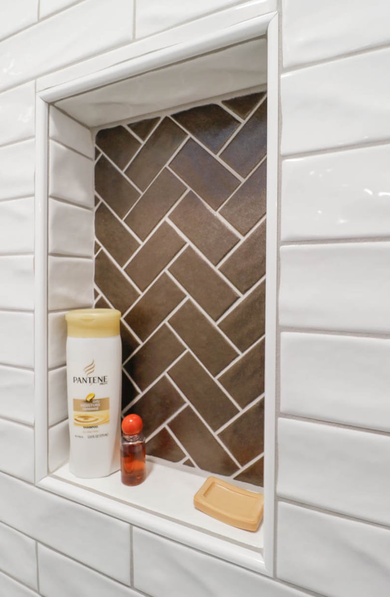 Frandor Lansing basement bathroom remodel by Odd Fellows Contracting