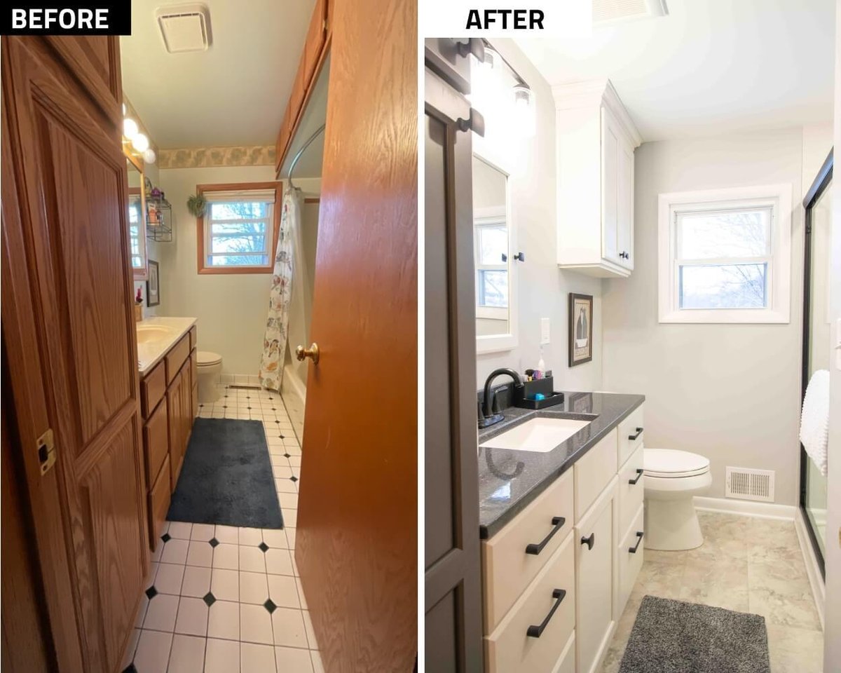 Williamston bathroom update by Odd Fellows Contracting