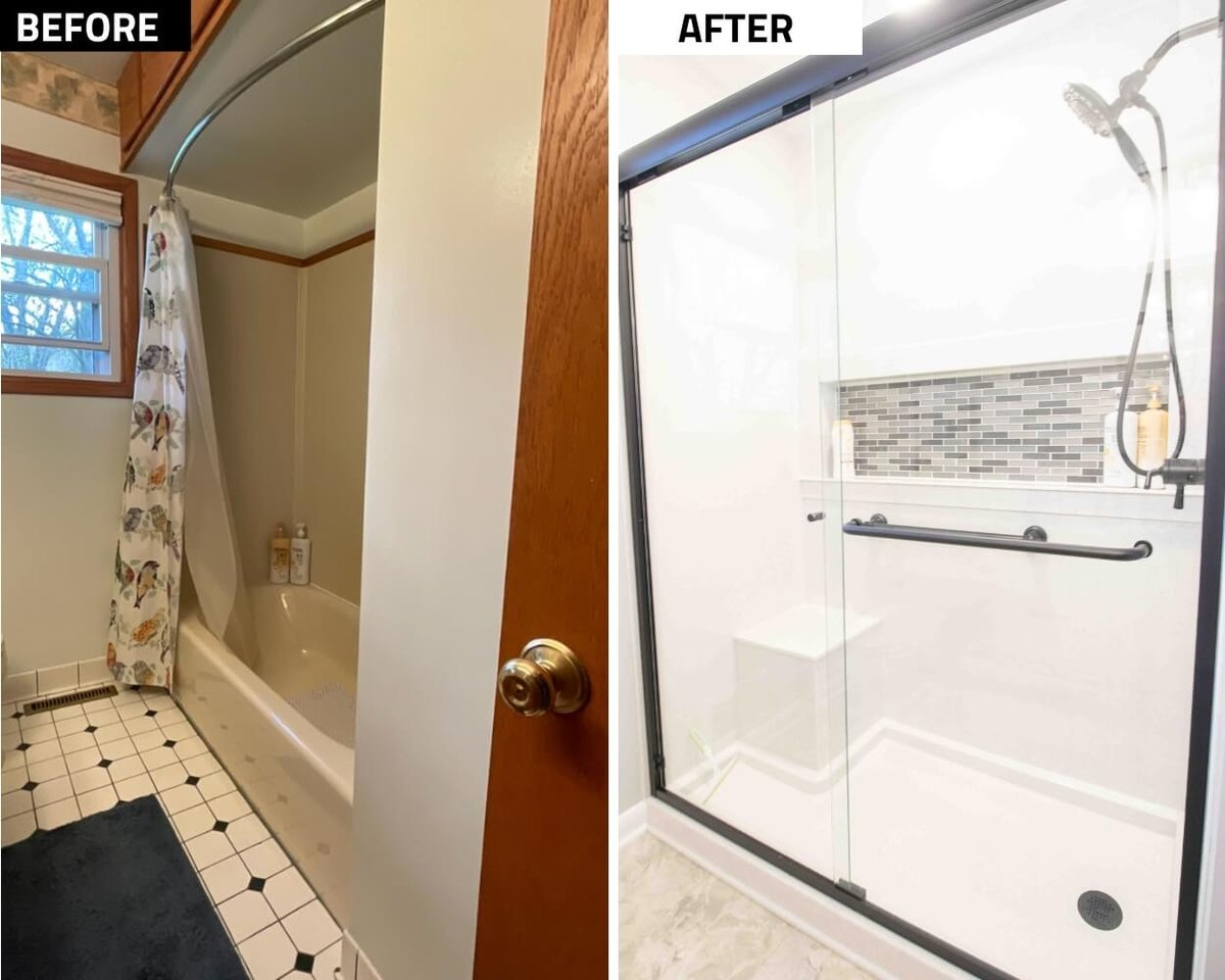 Williamston bathroom update by Odd Fellows Contracting