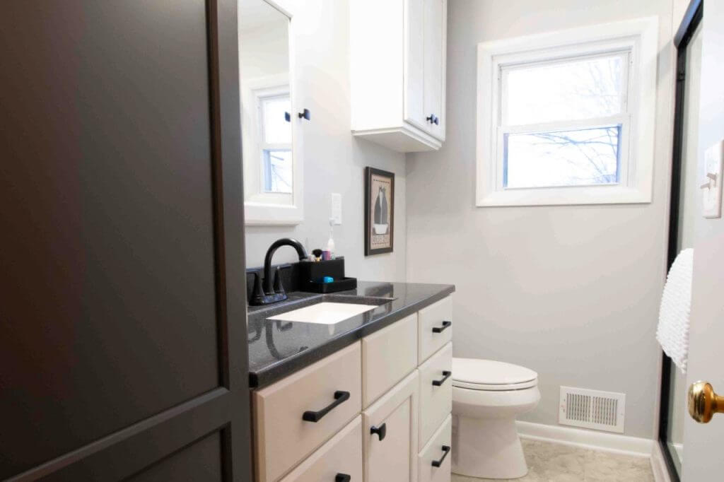Williamston bathroom update by Odd Fellows Contracting