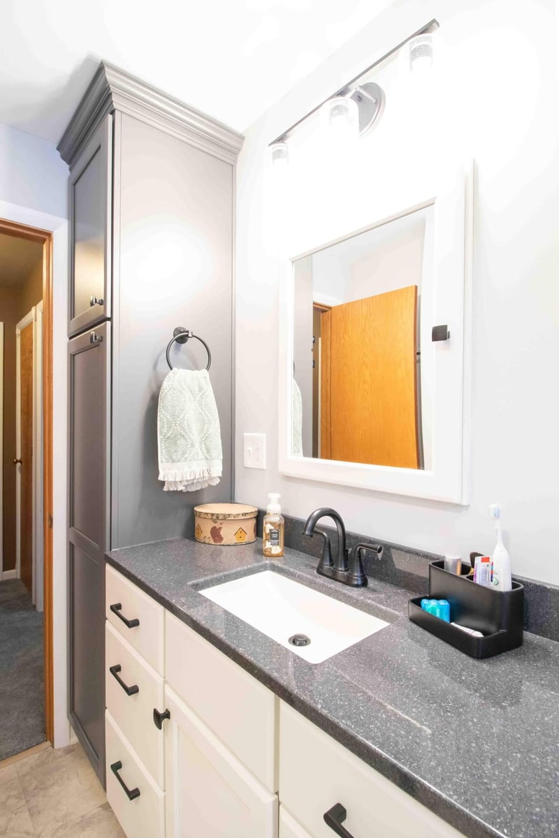 Williamston bathroom update by Odd Fellows Contracting