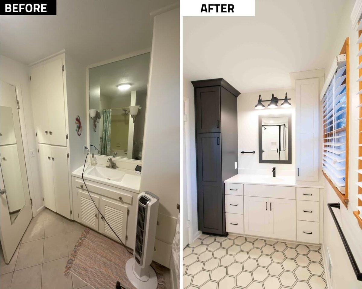 Okemos bathroom remodel by Odd Fellows Contracting