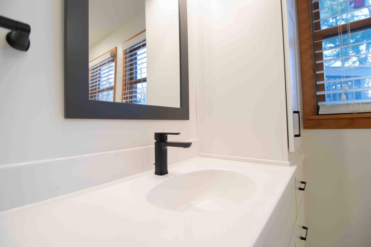 Okemos bathroom remodel by Odd Fellows Contracting