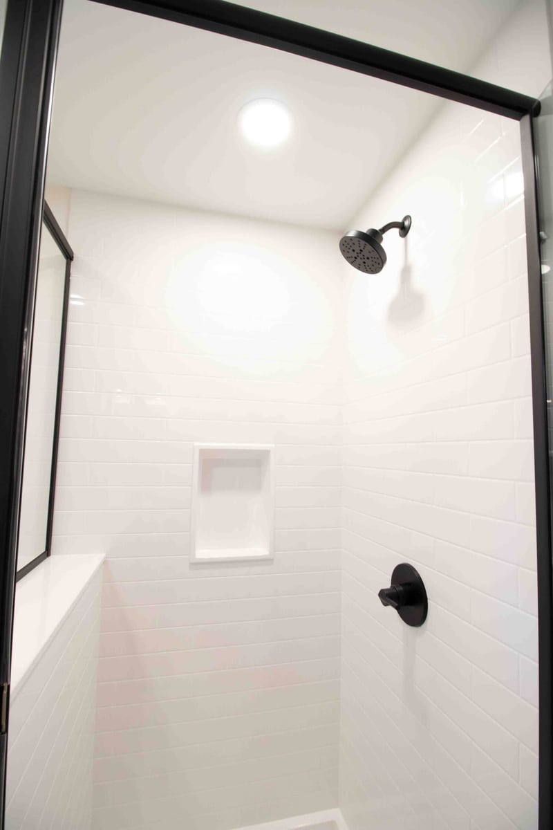 Okemos bathroom remodel by Odd Fellows Contracting