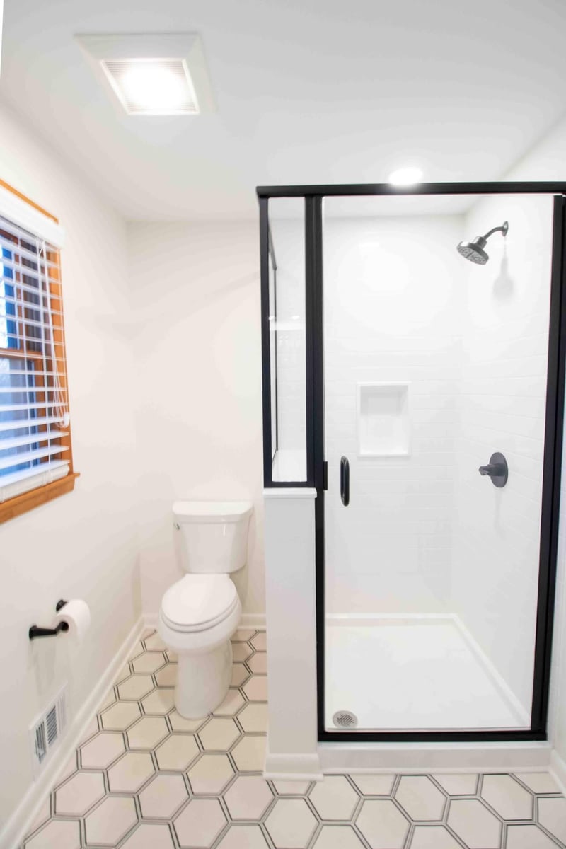 Okemos bathroom remodel by Odd Fellows Contracting