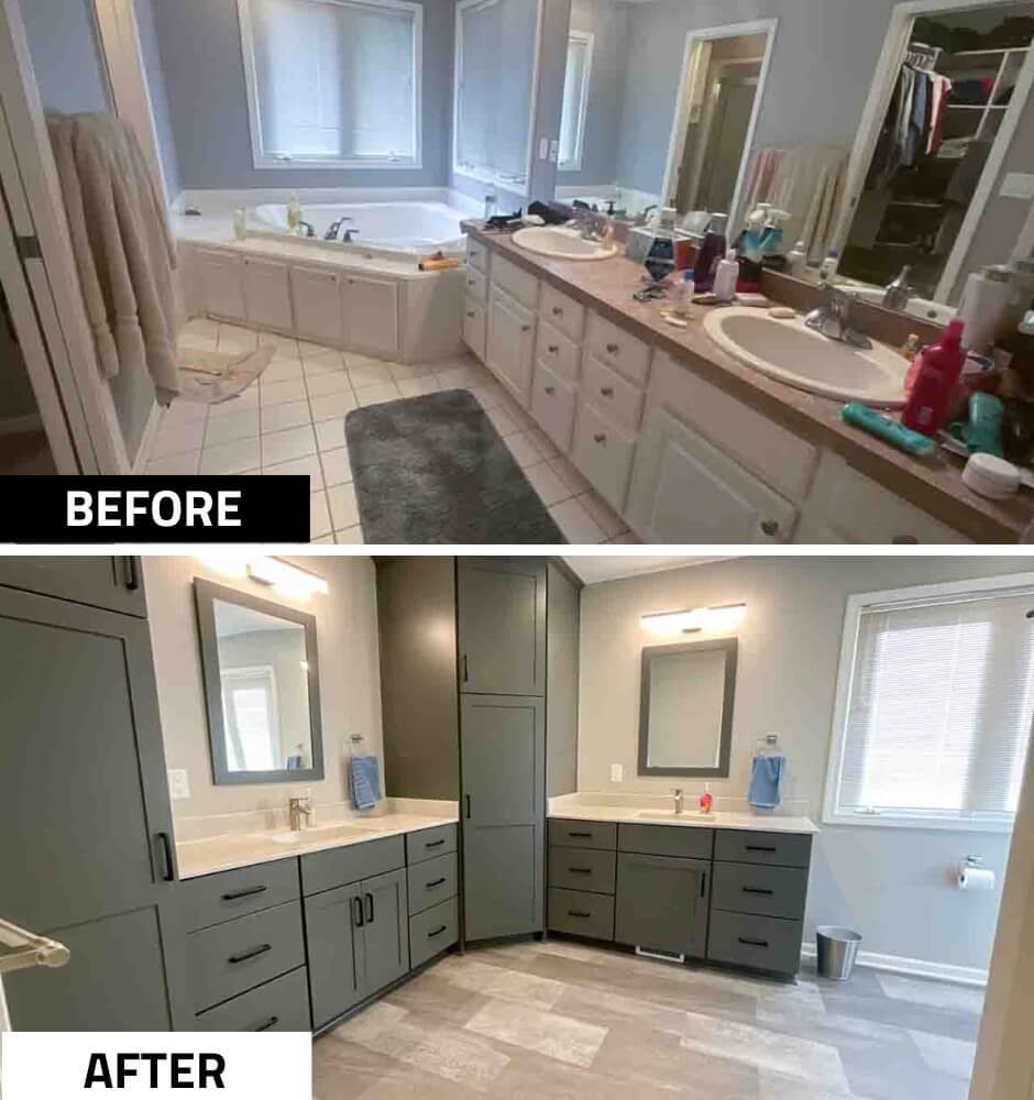 Williamston bathroom remodel by Odd Fellows Contracting