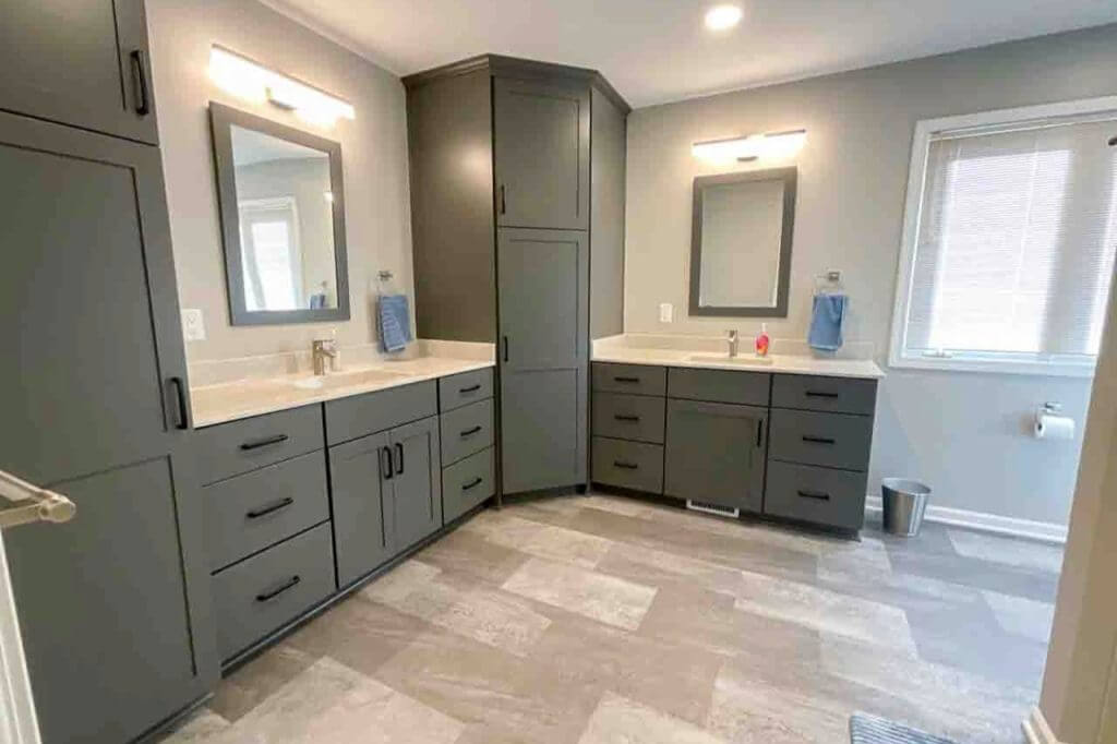 Williamston bathroom remodel by Odd Fellows Contracting