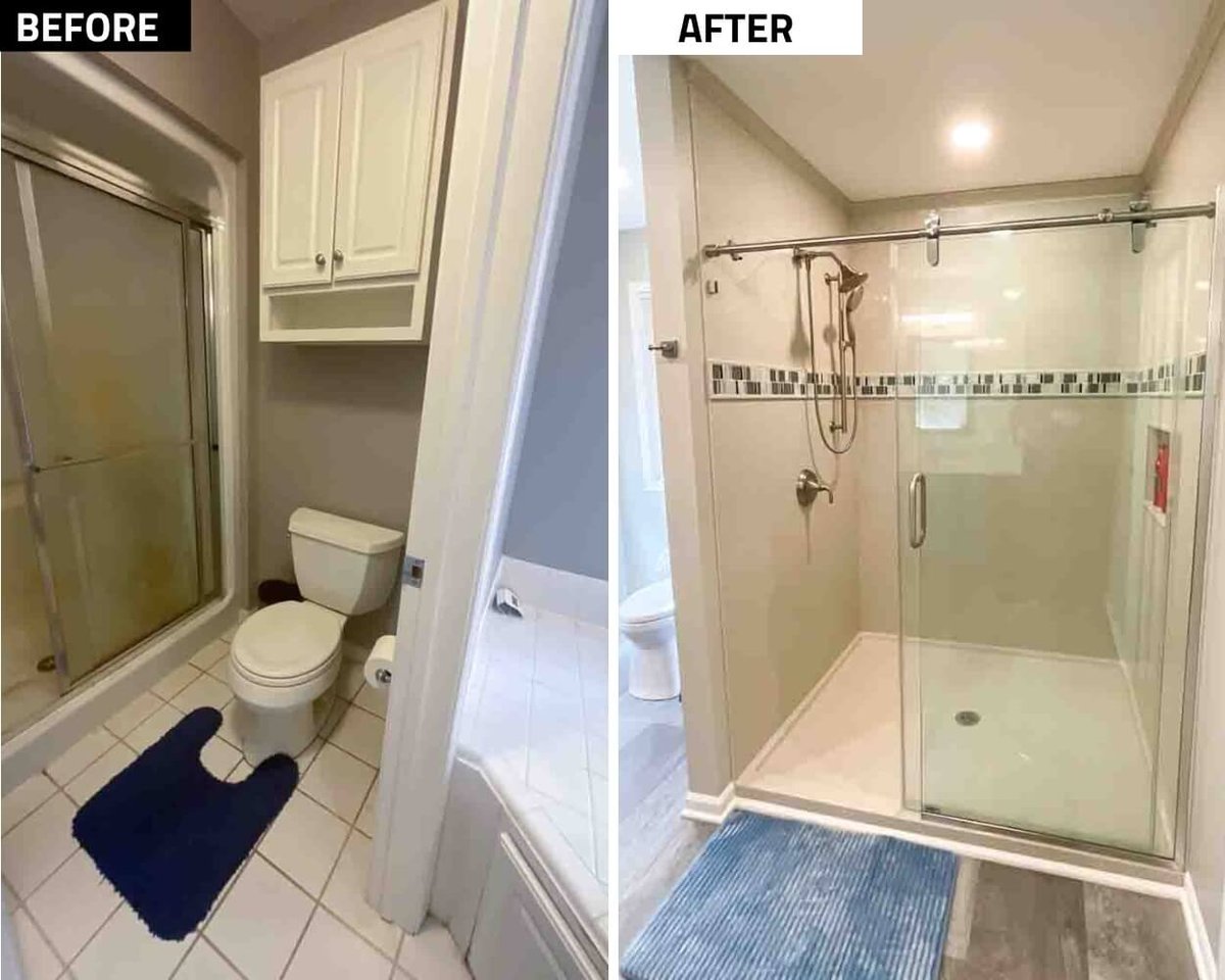 Williamston bathroom remodel by Odd Fellows Contracting