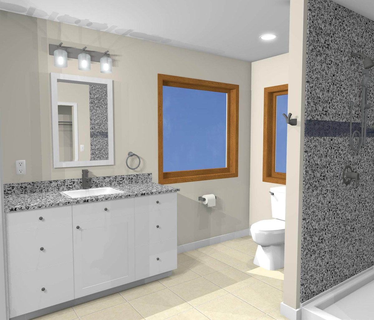 Williamston bathroom remodel by Odd Fellows Contracting