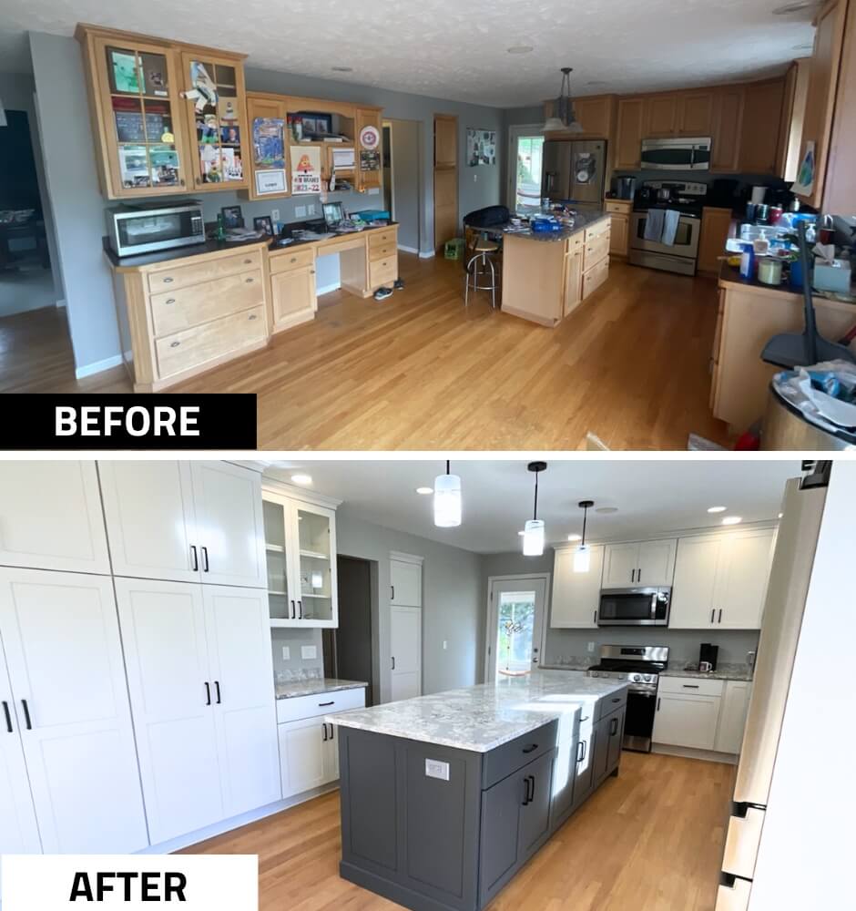 Williamston kitchen remodel by Odd Fellows Contracting