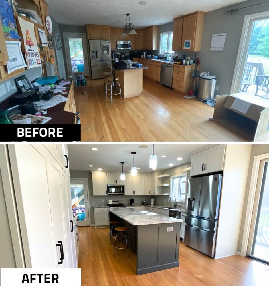 Williamston kitchen remodel by Odd Fellows Contracting