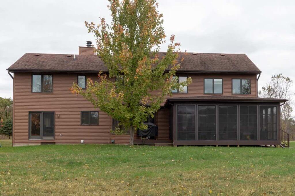 completed three seasons room extension on back of house by Odd Fellows Contracting in Grand Ledge MI