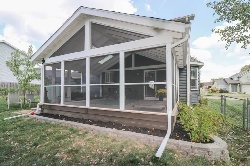 enclosed patio sunroom addition by Odd Fellows Contracting on Cataline Drive, MI