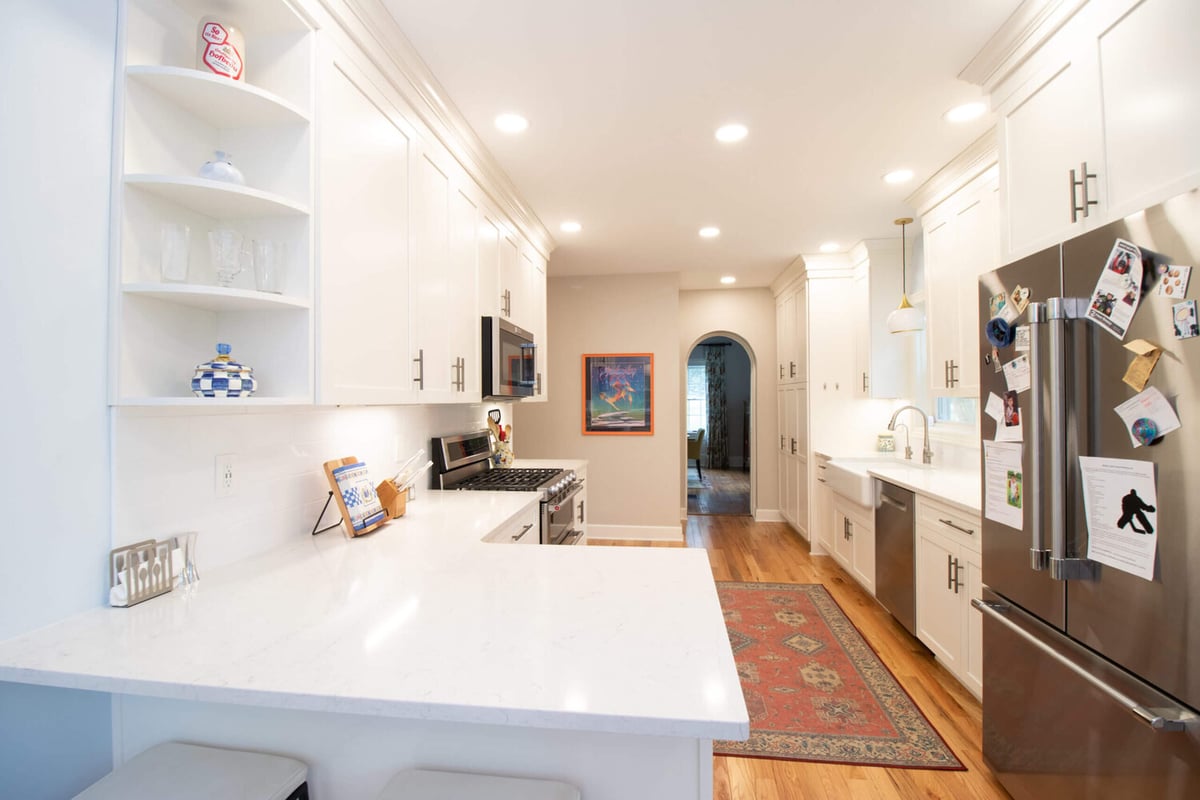 Mason MI kitchen renovation by Odd Fellows Contracting featuring bright finishes and natural light