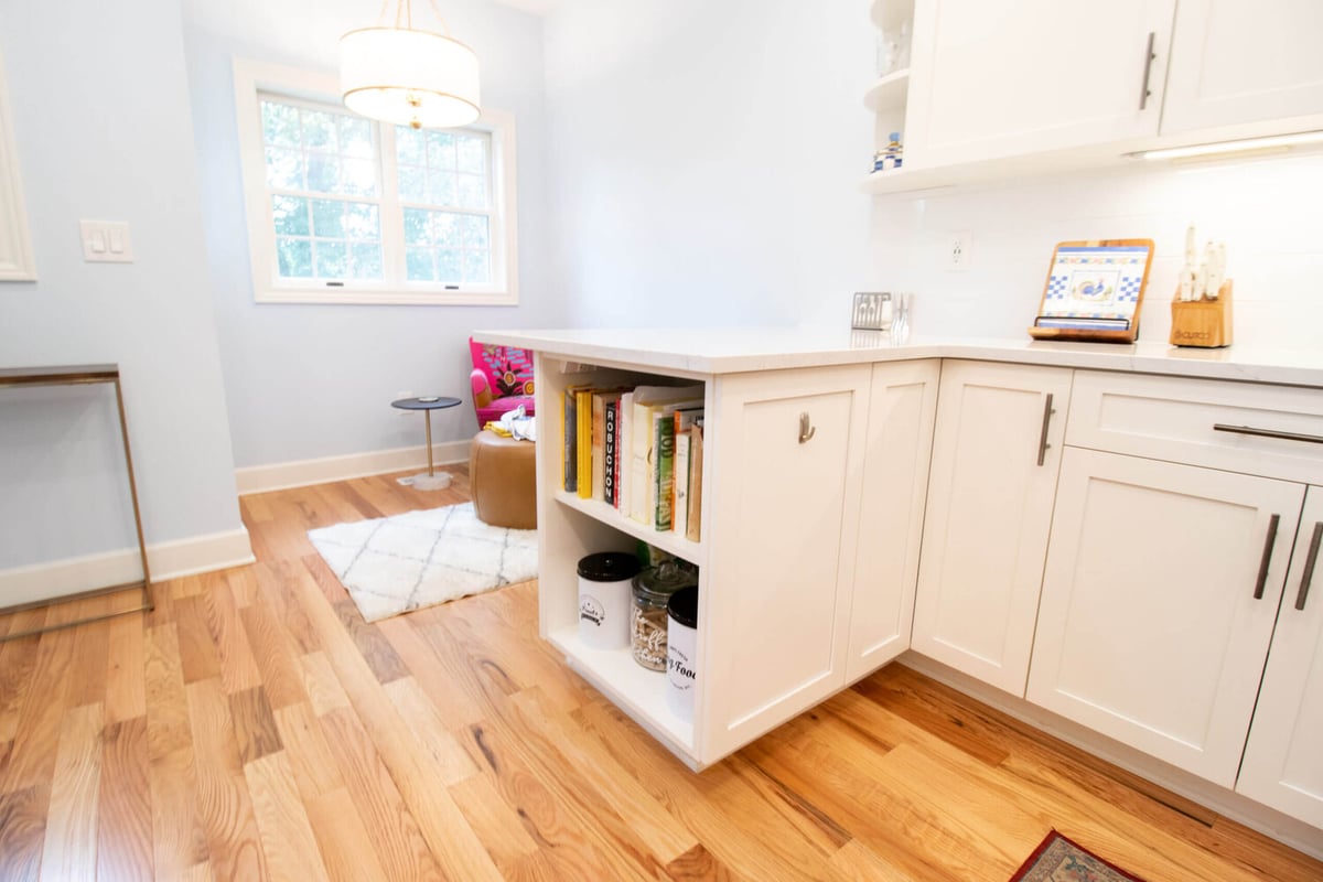remodeled kitchen by Odd Fellows Contracting in Mason MI with updated layout and storage