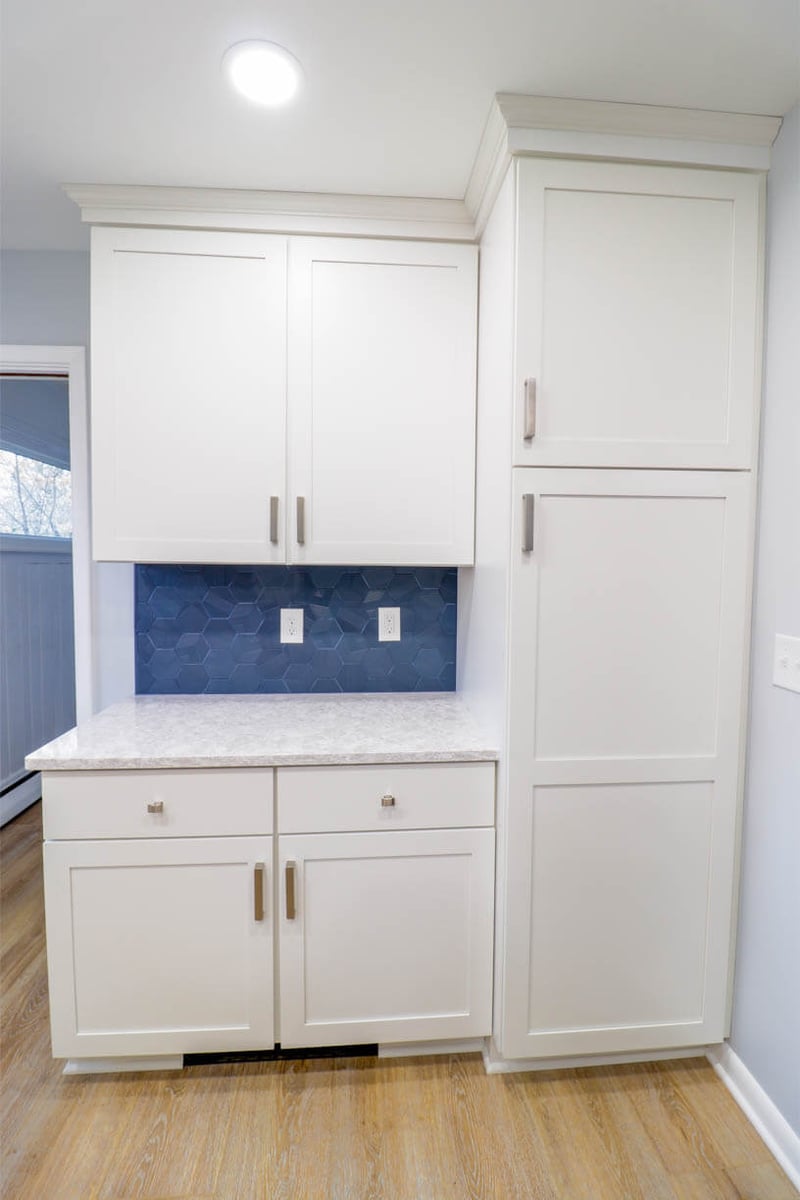 custom kitchen cabinetry installed by Odd Fellows Contracting in Cumberland Lansing, MI
