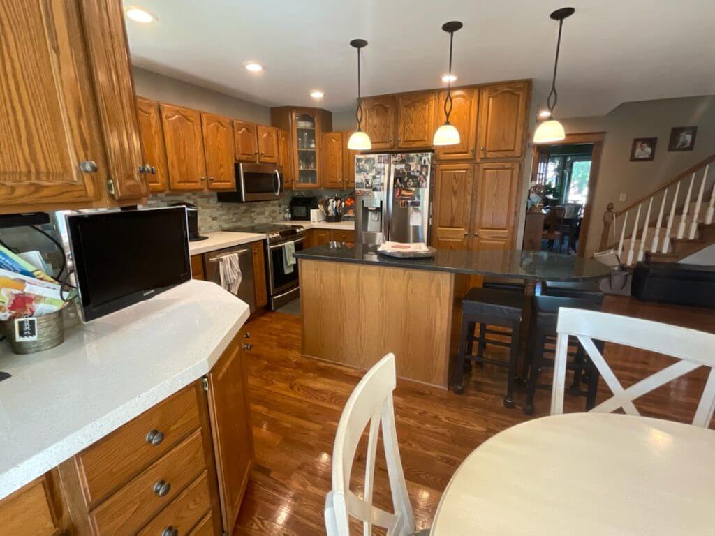 outdated kitchen prior to renovation by Odd Fellows Contracting in Walmar Estates, MI