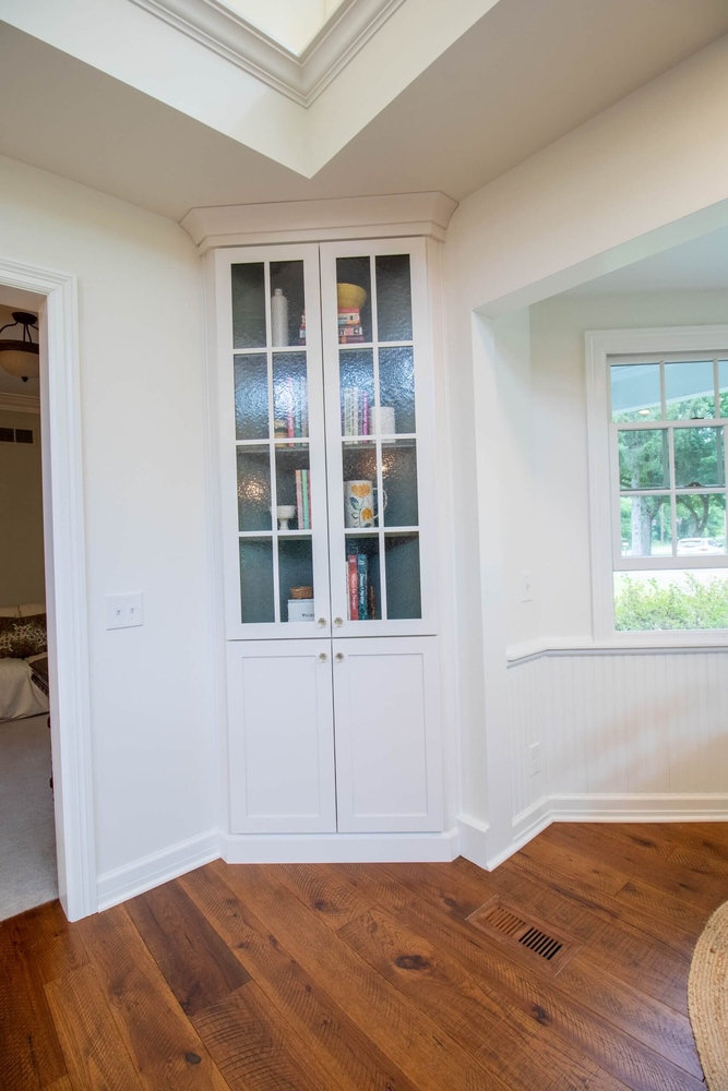 custom built-in cabinet from kitchen remodel by Odd Fellows Contracting in Okemos, MI