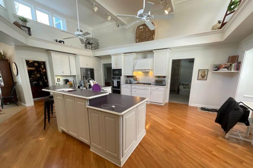 outdated kitchen prior to renovation by Odd Fellows Contracting in Okemos, MI