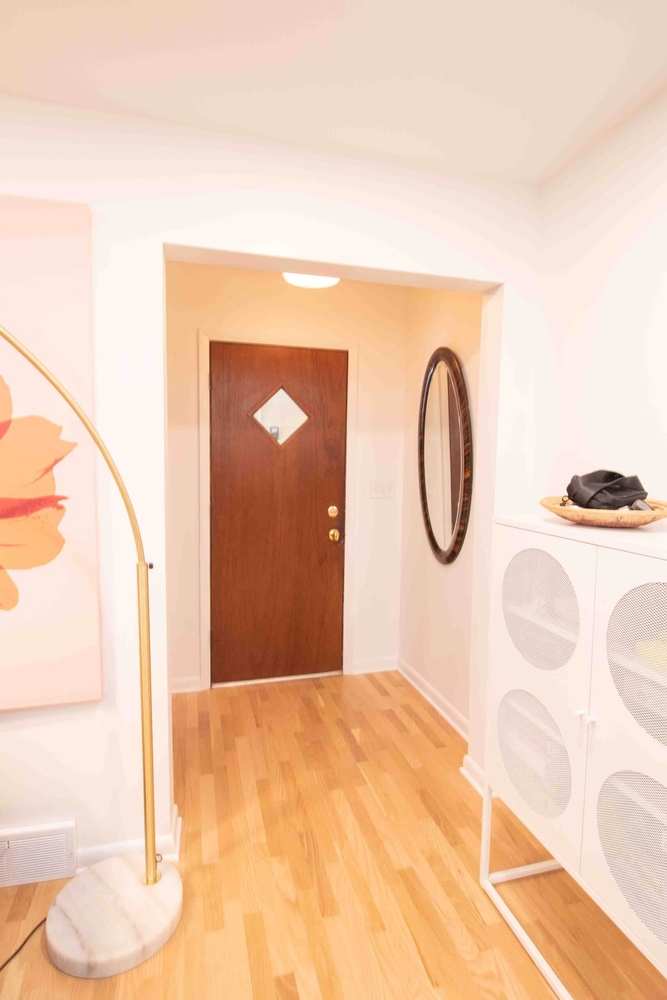 entryway and living space after kitchen remodel by Odd Fellows Contracting in East Lansing, MI