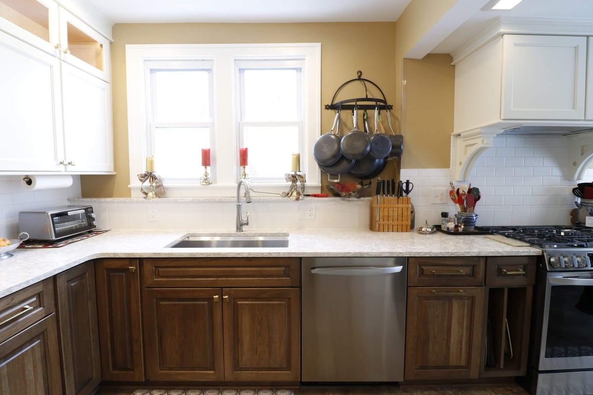 Kitchen remodel by Odd Fellows Contracting in Lansing Westside MI with stainless steel appliances and custom cabinetry