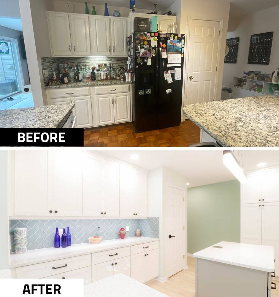 pre renovation kitchen space in Emerald Lake, MI before remodel by Odd Fellows Contracting