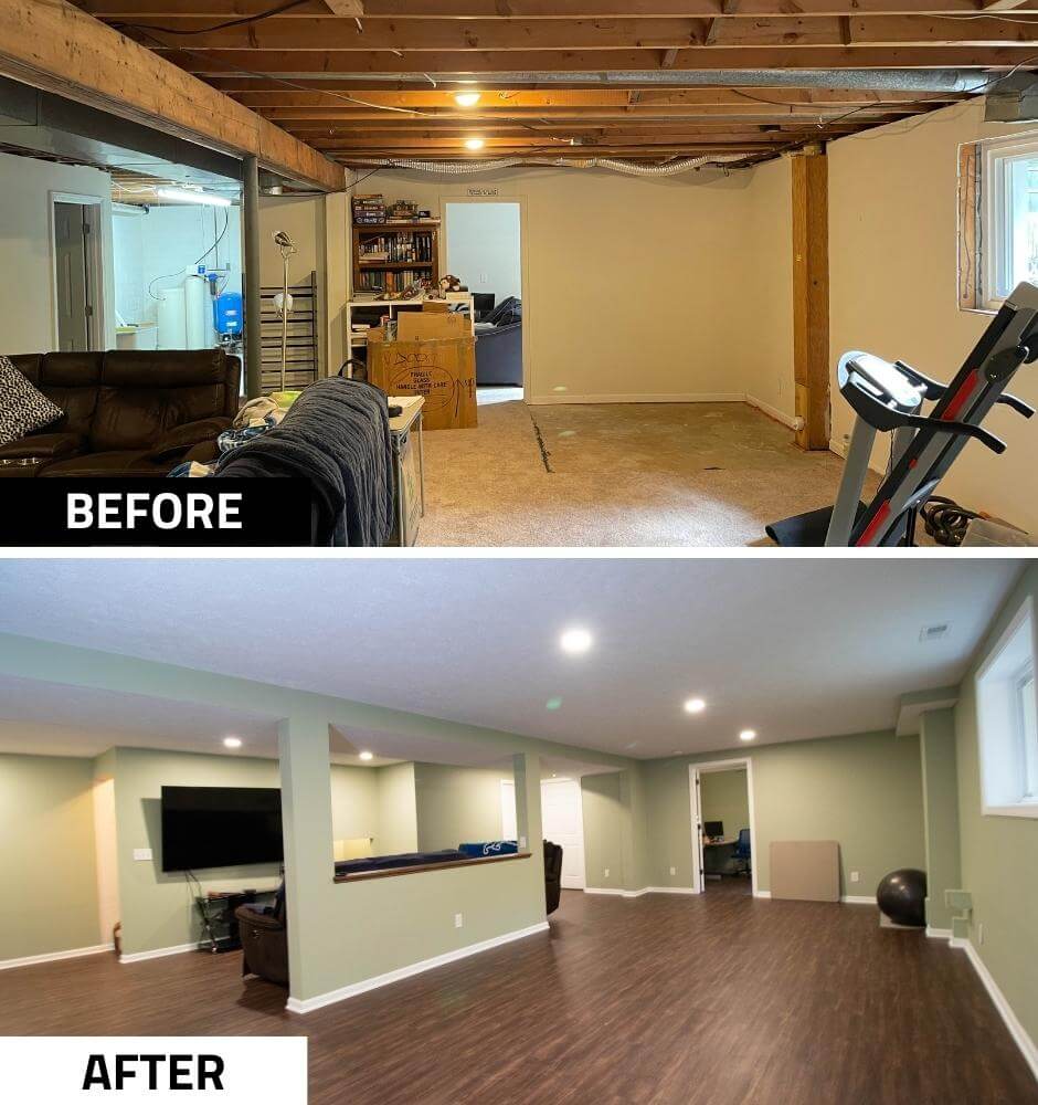 Lansing Basement and Bedroom Remodel | Odd Fellows Contracting