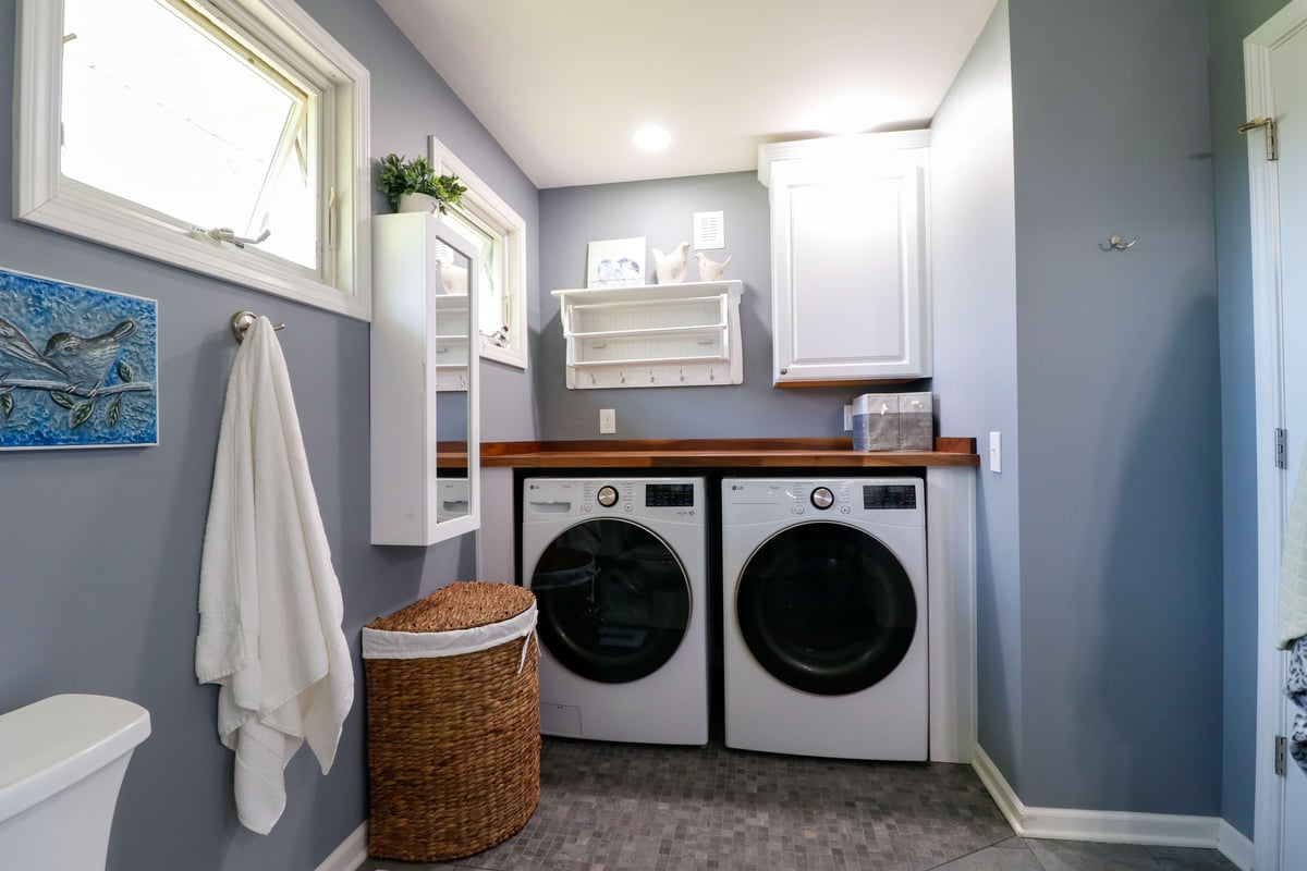 holt bathroom laundry remodel
