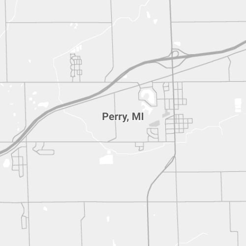 Perry, MI Map