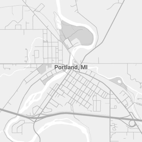 Portland, MI Map