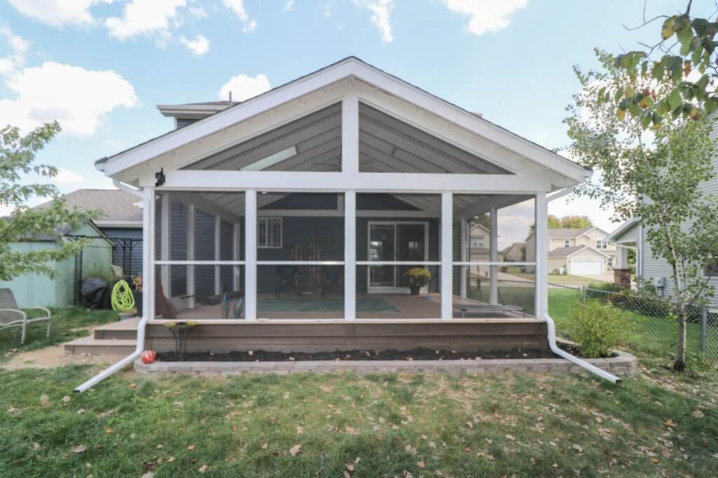 completed sunroom remodel by Odd Fellows Contracting on Cataline Drive, MI